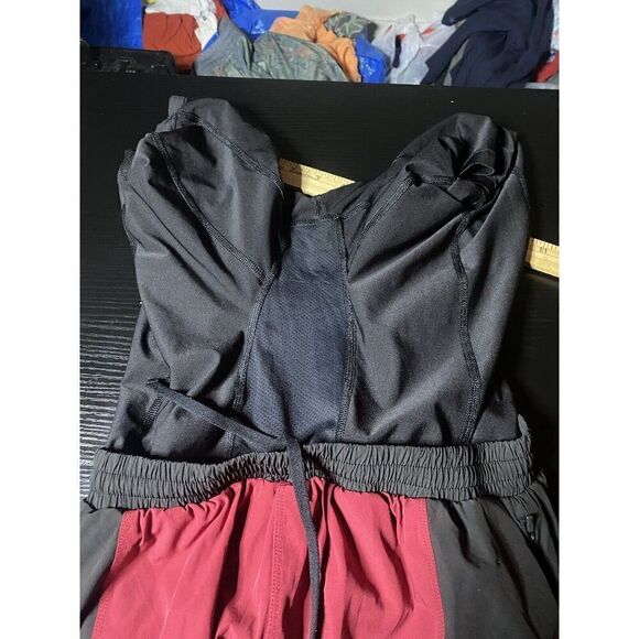 Barry’s Bootcamp Gym Athletic 2 In 1 Shorts Mens Small Black Red Lined - Picture 6 of 8